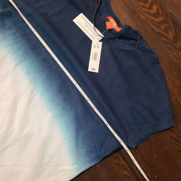 Ombré Oversize Sleeveless Top | XS | NWT - Picture 3 of 6